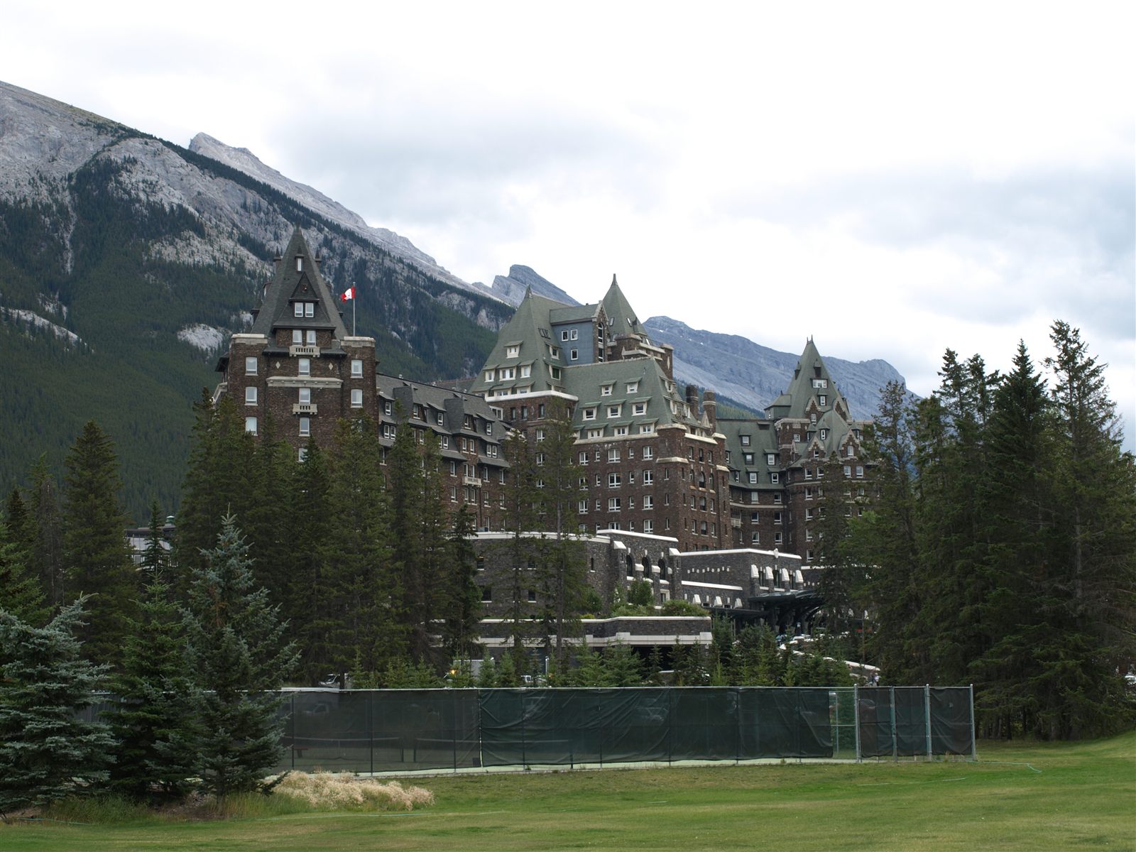 A historic mountain resort in the Canadian Rockies